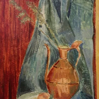 MÜNİP ÖZBEN tarafından 1975 yılında 70x50 cm ölçülerinde Tuval üzeri yağlı boya tekniği ile yapılmıştır.