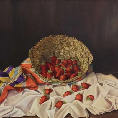 GÜLSEREN SEVEN tarafından 50x60 cm ölçülerinde Duralit üzeri yağlı boya tekniği ile yapılmıştır.