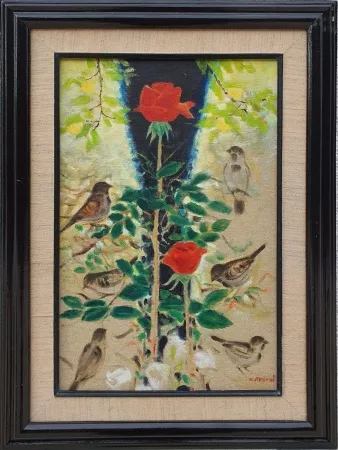 NEVZAT AKORAL tarafından 1992 yılında 45x30 cm ölçülerinde Tuval üzeri yağlı boya tekniği ile yapılmıştır.
