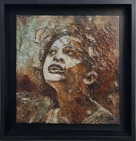 HASAN ÇAĞLAYAN tarafından 2024 yılında 25x25 cm ölçülerinde Tuval üzeri karışık teknik tekniği ile yapılmıştır.