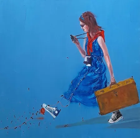 SAEED AGHANEJAD tarafından 2024 yılında 60x60 cm ölçülerinde Tuval üzeri yağlı boya tekniği ile yapılmıştır.