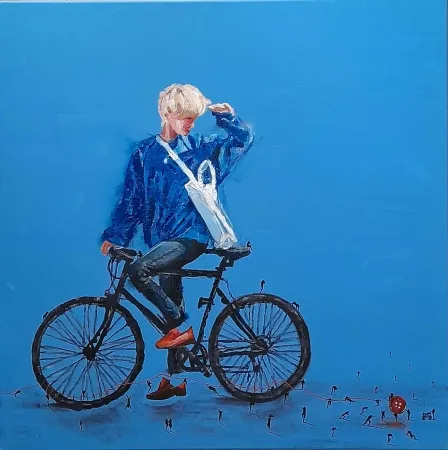 SAEED AGHANEJAD tarafından 2024 yılında 60x60 cm ölçülerinde Tuval üzeri yağlı boya tekniği ile yapılmıştır.