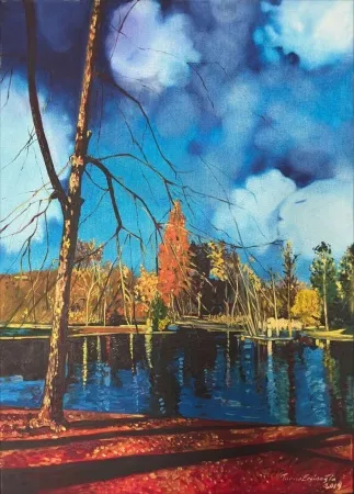 TURAN ENGİNOĞLU tarafından 2019 yılında 100x70 cm ölçülerinde Tuval üzeri yağlı boya tekniği ile yapılmıştır.