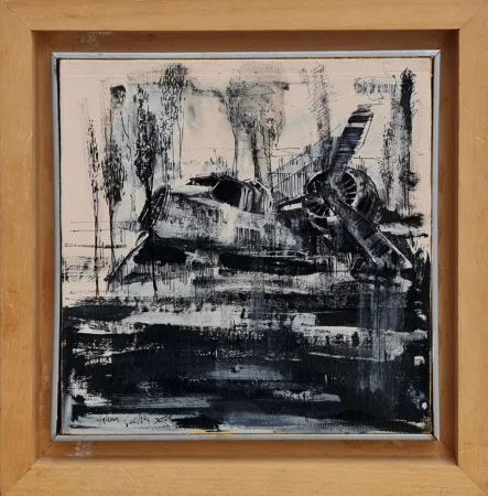 AYHAN ÇETİN tarafından 2020 yılında 20x20 cm ölçülerinde Tuval üzeri akrilik boya tekniği ile yapılmıştır.