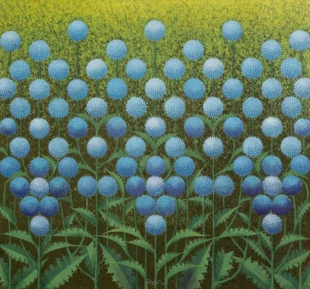 HİMMET GÜMRAH tarafından 2008 yılında 90x97 cm ölçülerinde Tuval üzeri akrilik boya tekniği ile yapılmıştır.