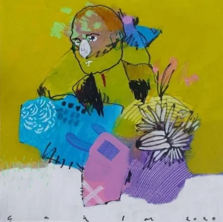 ÇAĞLAR UZUN tarafından 2021 yılında 40x40 cm ölçülerinde Tuval üzeri akrilik boya tekniği ile yapılmıştır.