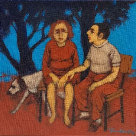 ORHAN UMUT tarafından 2016 yılında 25x25 cm ölçülerinde Tuval üzeri akrilik boya tekniği ile yapılmıştır.