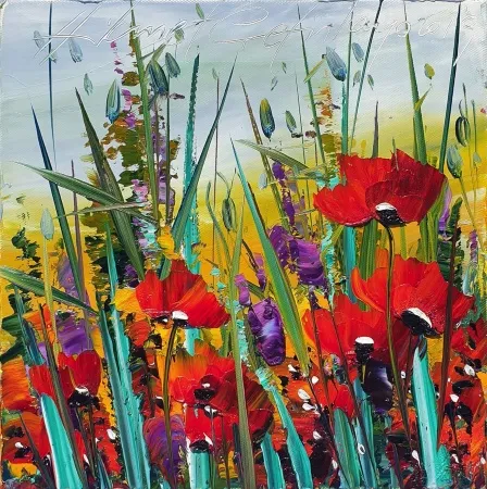 HİKMET ÇETİNKAYA tarafından 2019 yılında 25x25 cm ölçülerinde Tuval üzeri yağlı boya tekniği ile yapılmıştır.