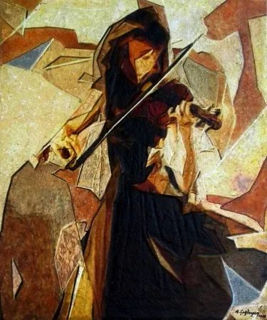 HASAN ÇAĞLAYAN tarafından 2018 yılında 60x50 cm ölçülerinde Tuval üzeri karışık teknik tekniği ile yapılmıştır.