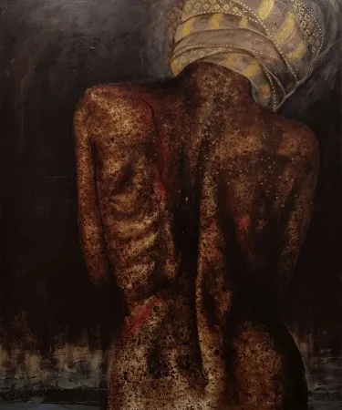 PARVİN GHORBANZADEH DİZAJİ tarafından 2017 yılında 120x100 cm ölçülerinde Tuval üzeri yağlı boya tekniği ile yapılmıştır.