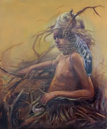 FEYZAN ALASYA tarafından 2017 yılında 120x100 cm ölçülerinde Tuval üzeri yağlı boya tekniği ile yapılmıştır.