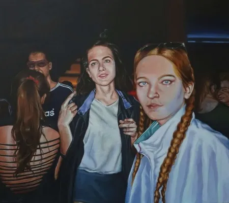 CENGİZHAN KONURALP tarafından 2017 yılında 80x90 cm ölçülerinde Tuval üzeri yağlı boya tekniği ile yapılmıştır.