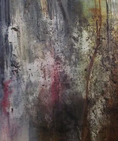 MEHDİ SAADETİ tarafından 2016 yılında 150x125 cm ölçülerinde Tuval üzeri karışık teknik tekniği ile yapılmıştır.