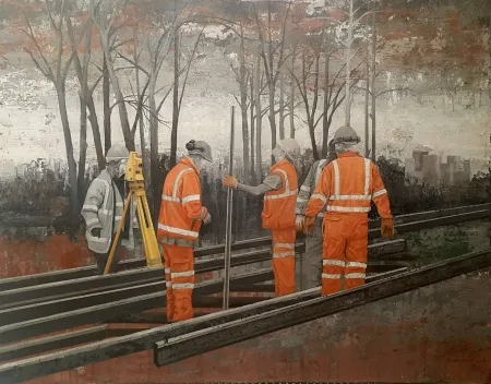 ŞAHİN DEMİR tarafından 2015 yılında 70x90 cm ölçülerinde Tuval üzeri akrilik boya tekniği ile yapılmıştır.