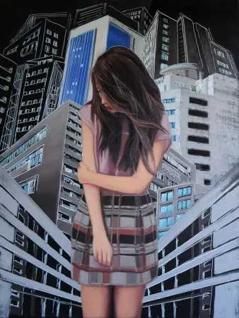 BURAK KUTLAY tarafından 2016 yılında 80x60 cm ölçülerinde Tuval üzeri yağlı boya tekniği ile yapılmıştır.