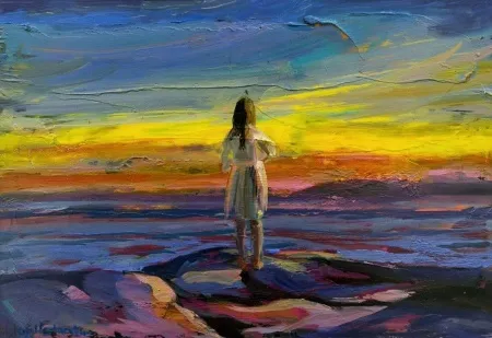 GÜLİSTAN KARAGÜZEL tarafından 2015 yılında 26x37 cm ölçülerinde Kağıt üzeri yağlı boya tekniği ile yapılmıştır.