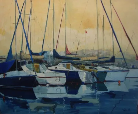 VASIF PEHLİVANOĞLU tarafından 2013 yılında 150x180 cm ölçülerinde Tuval üzeri akrilik boya tekniği ile yapılmıştır.