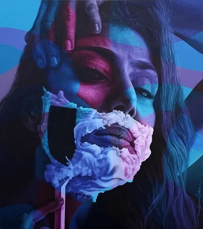 BİRKANCAN ÖZKAN tarafından 2014 yılında 180x160 cm ölçülerinde Tuval üzeri akrilik boya tekniği ile yapılmıştır.