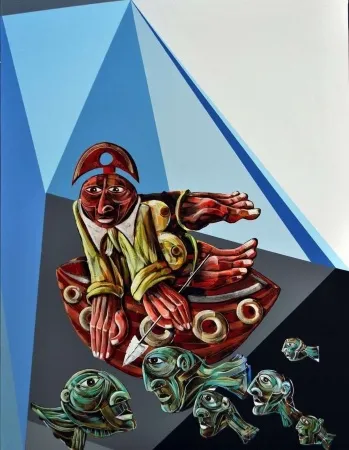 ERHAN LANPİR tarafından 2014 yılında 92x73 cm ölçülerinde Tuval üzeri yağlı boya tekniği ile yapılmıştır.