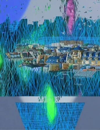 BAKİ BODUR tarafından 2014 yılında 116x89 cm ölçülerinde Tuval üzeri akrilik boya tekniği ile yapılmıştır.