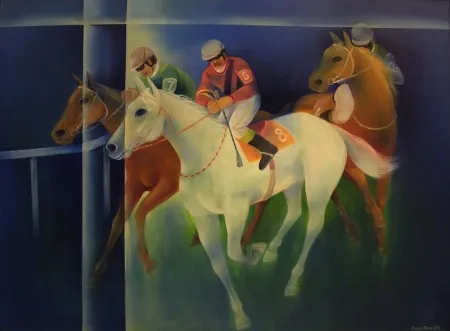 SEZAİ KARA tarafından 2001 yılında 100x130 cm ölçülerinde Tuval üzeri yağlı boya tekniği ile yapılmıştır.