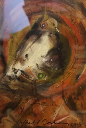 HALİL COŞKUN tarafından 29x20 cm ölçülerinde Kağıt üzeri yağlı boya tekniği ile yapılmıştır.