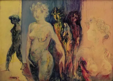 MAHMUT ÖZTÜRK tarafından 1991 yılında 78x105 cm ölçülerinde Tuval üzeri yağlı boya tekniği ile yapılmıştır.