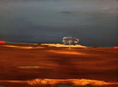 İBRAHİM ÇİFTÇİOĞLU tarafından 1984 yılında 70x95 cm ölçülerinde Tuval üzeri yağlı boya tekniği ile yapılmıştır.