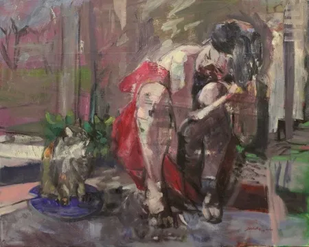 SELAHATTİN AYDIN tarafından 2009 yılında 73x92 cm ölçülerinde Tuval üzeri yağlı boya tekniği ile yapılmıştır.