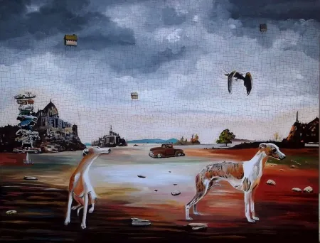 HAKAN ADA tarafından 2014 yılında 150x190 cm ölçülerinde Tuval üzeri yağlı boya tekniği ile yapılmıştır.