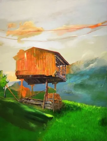 ÜMİT TÜRK tarafından 2013 yılında 92x73 cm ölçülerinde Tuval üzeri yağlı boya tekniği ile yapılmıştır.