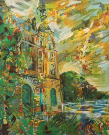 ZELİHA AKÇAOĞLU tarafından 123x100 cm ölçülerinde Tuval üzeri yağlı boya tekniği ile yapılmıştır.