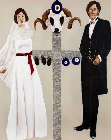 ARZU EŞ tarafından 2013 yılında 150x120 cm ölçülerinde Tuval üzeri karışık teknik tekniği ile yapılmıştır.