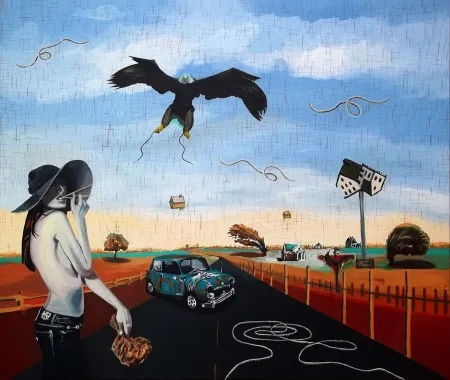 HAKAN ADA tarafından 2013 yılında 127x150 cm ölçülerinde Tuval üzeri yağlı boya tekniği ile yapılmıştır.