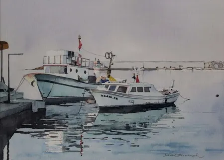 METİN SÖNMEZLER tarafından 31x44 cm ölçülerinde Kağıt üzeri sulu boya tekniği ile yapılmıştır.