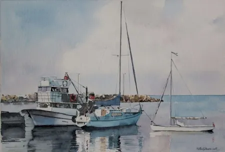 METİN SÖNMEZLER tarafından 2007 yılında 30x44 cm ölçülerinde Kağıt üzeri sulu boya tekniği ile yapılmıştır.