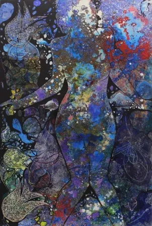 MEHMET DEDE tarafından 2010 yılında 120x80 cm ölçülerinde Tuval üzeri karışık teknik tekniği ile yapılmıştır.