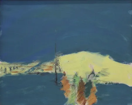 HÜSEYİN SÖNMEZ tarafından 1992 yılında 40x50 cm ölçülerinde Tuval üzeri yağlı boya tekniği ile yapılmıştır.