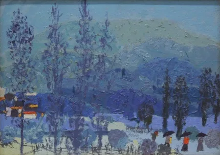 HAYDAR DURMUŞ tarafından 2004 yılında 25x35 cm ölçülerinde Tuval üzeri yağlı boya tekniği ile yapılmıştır.