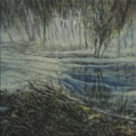 CELALETTİN TANDOĞDU tarafından 2008 yılında 50x50 cm ölçülerinde Tuval üzeri yağlı boya tekniği ile yapılmıştır.