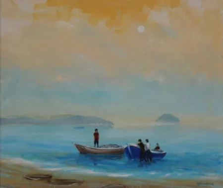 CELAL BİNZET tarafından 2004 yılında 50x60 cm ölçülerinde Tuval üzeri yağlı boya tekniği ile yapılmıştır.