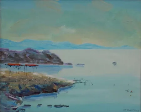 CELAL BİNZET tarafından 2004 yılında 40x50 cm ölçülerinde Tuval üzeri yağlı boya tekniği ile yapılmıştır.