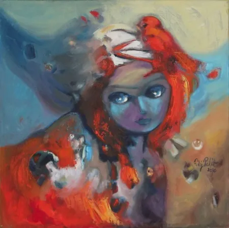FİLİZ PELİT tarafından 2010 yılında 50x50 cm ölçülerinde Tuval üzeri yağlı boya tekniği ile yapılmıştır.