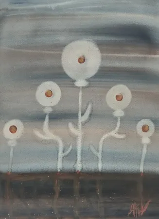 ABİDİN DİNO tarafından 1970 yılında 55x40 cm ölçülerinde Kağıt üzeri guaj boya tekniği ile yapılmıştır.