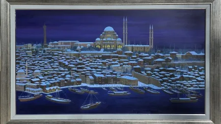 BAYRAM GÜMÜŞ tarafından 2006 yılında 90x160 cm ölçülerinde Tuval üzeri yağlı boya tekniği ile yapılmıştır.