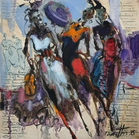 NURETTİN AKKAYA tarafından 2025 yılında 25x25 cm ölçülerinde Tuval üzeri yağlı boya tekniği ile yapılmıştır.