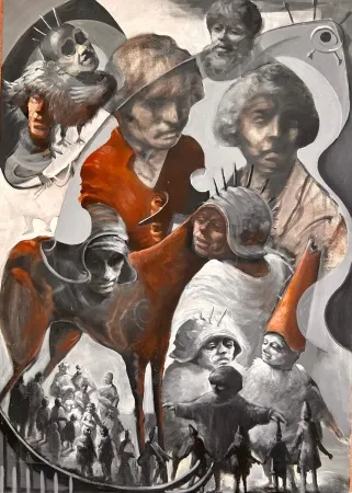 ÖMER KOÇAĞ tarafından 2015 yılında 140x100 cm ölçülerinde Tuval üzeri akrilik boya tekniği ile yapılmıştır.