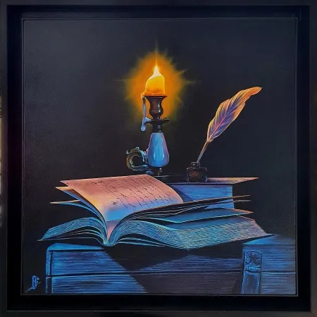 HÜSEYİN FEYZULLAH tarafından 2025 yılında 50x50 cm ölçülerinde Tuval üzeri yağlı boya tekniği ile yapılmıştır.