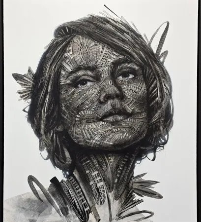 MEVLÜT AKAR tarafından 2022 yılında 110x100 cm ölçülerinde Tuval üzeri akrilik boya tekniği ile yapılmıştır.