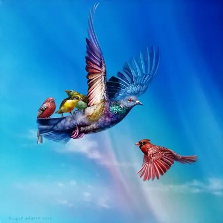 TURGUT AKARSU tarafından 2025 yılında 40x40 cm ölçülerinde Tuval üzeri akrilik boya + yağlı boya tekniği ile yapılmıştır.